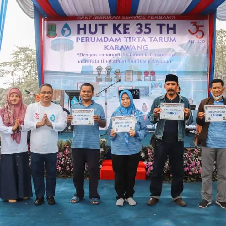 Rayakan HUT Perumdam Tirta Tarum Ke-35, Mulai dari Lomba Adzan Hingga Undian Umroh