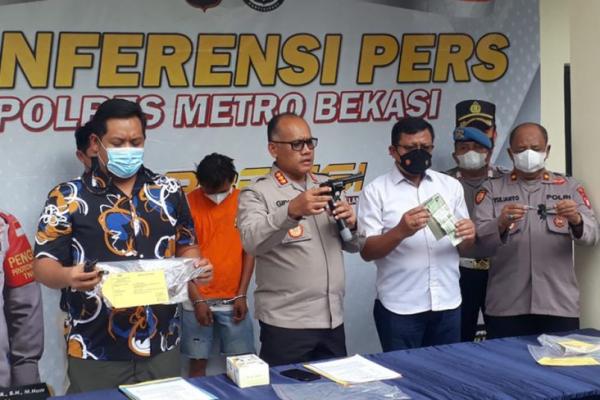 Maling Motor Bermodal Pistol Mainan di Bekasi Ditangkap, Usai 23 Kali Aksi