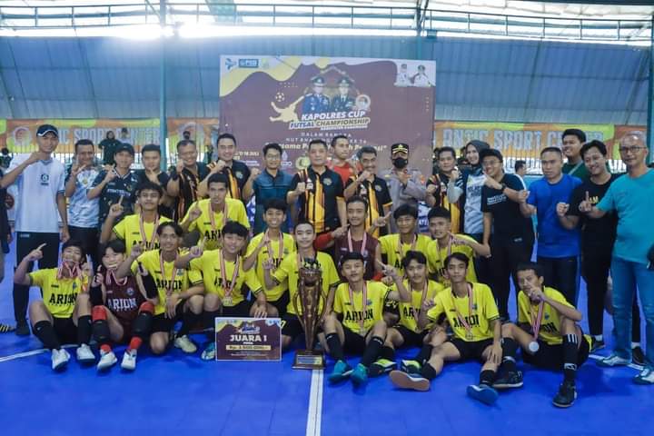 Tim Futsal GTR Fc Karawang Raih Juara 1, Laga Turnamen Kapolres Cup Futsal Championship Tahun 2022