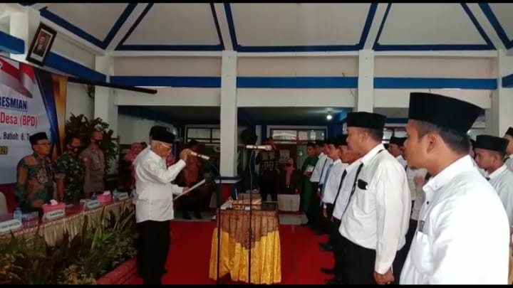 Peresmian dan Pengambilan Sumpah Janji Anggota BPD Enam Desa se-Kecamatan Banyuates Periode 2022-2028