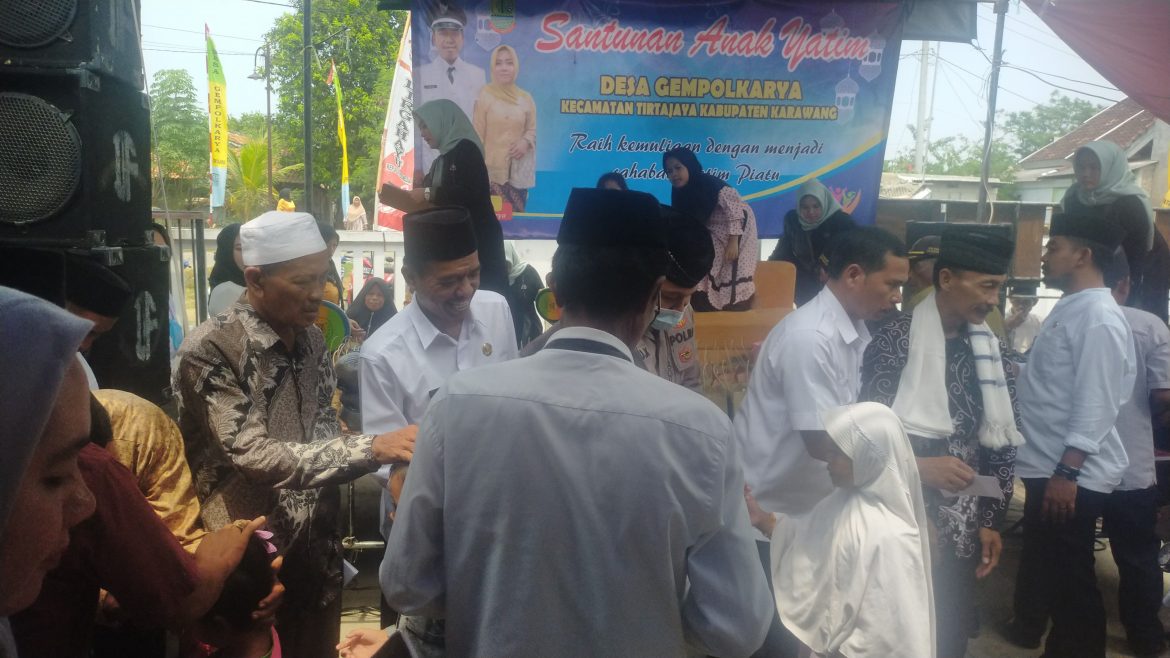 Pemdes Gempolkarya Tirtajaya Gelar Santunan Anak Yatim Piatu