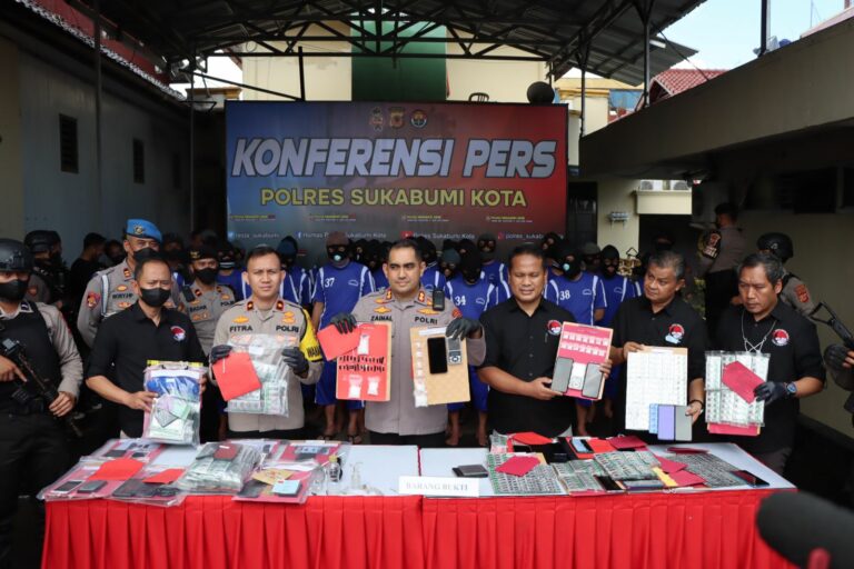 Selama September 2022, Polres Sukabumi Kota tangkap 34 Pengedar dan Pengguna Narkoba