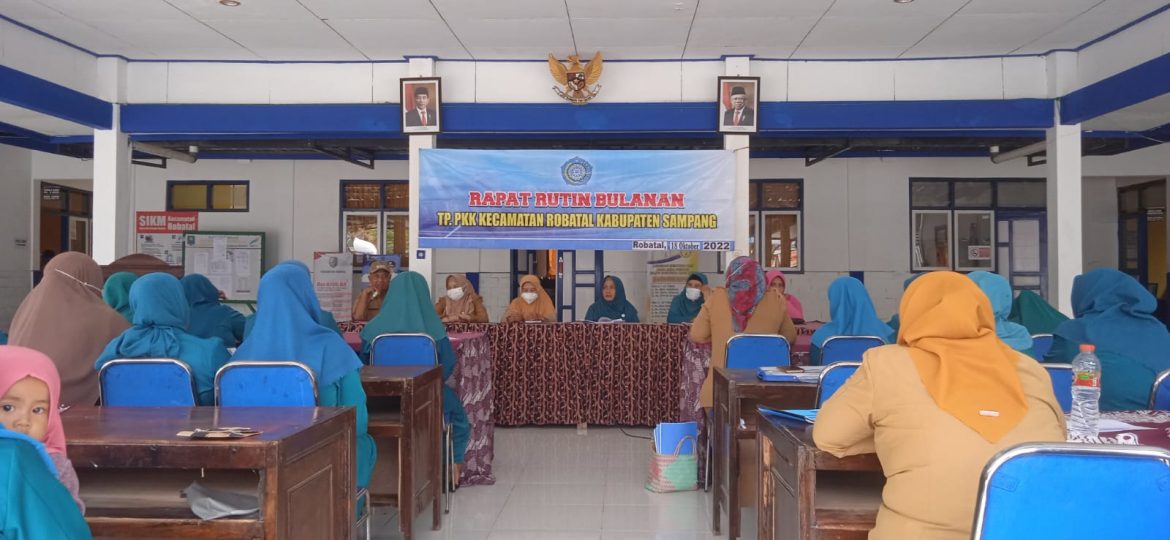 TP-PKK Kecamatan Robatal Sampang Gelar Rapat Rutin Bulanan