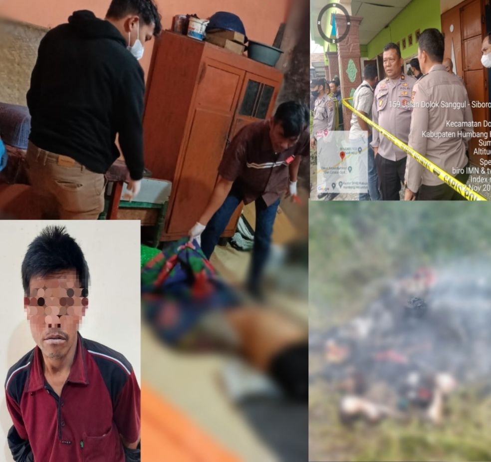 Biadab! Suami Mutilasi istri Lalu Dibakar dan Rebus Potongan Tubuhnya di Humbahas Sumut