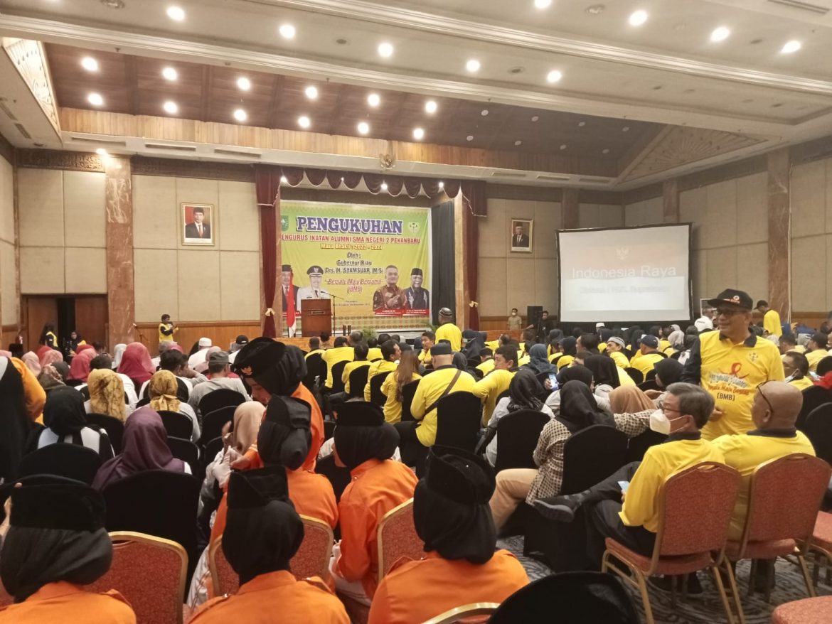 Gubernur Riau dan Sekjen Mendagri Hadiri Pengukuhan Pengurus IKA SMAN2, Periode 2022-2027 di Aryaduta Hotel Pekanbaru