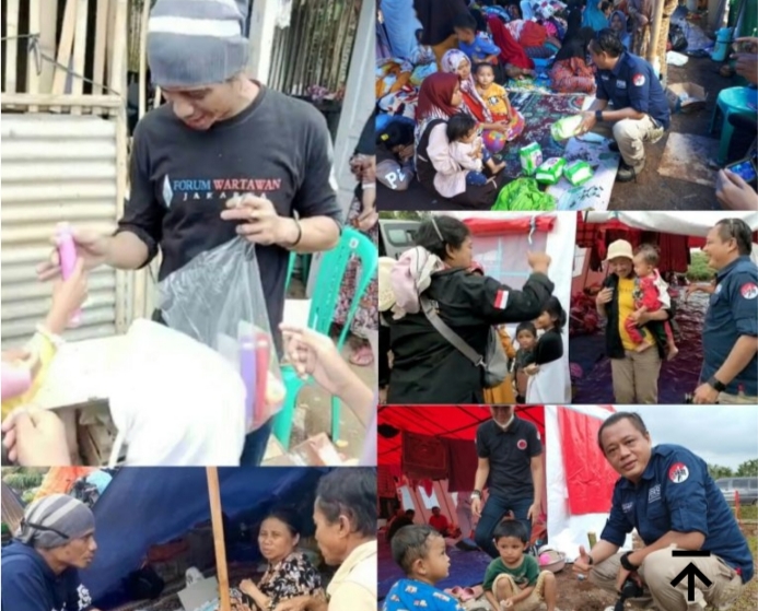 LAKUKAN TRAUMA HEALING, RELAWAN FWJ INDONESIA FOKUS PEMULIHAN PASKA GEMPA CIANJUR