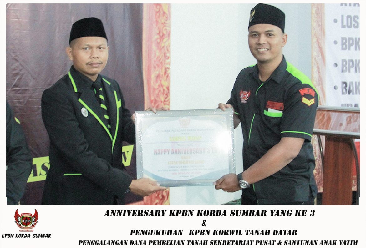 Jalin Kesolidan Dan Kekompakan, KPBN Korwil Medan Hadir Di Anniversary Ke 3 Tahun KPBN KORDA Sumbar