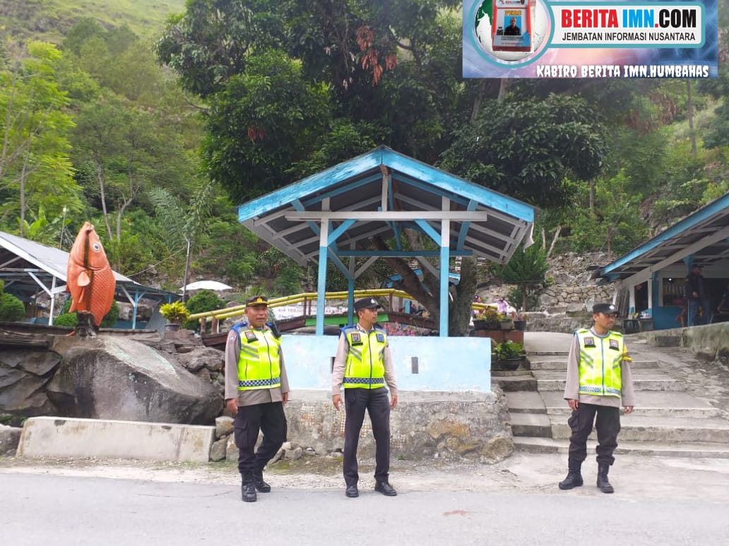 Polres Humbahas laksanakan Patroli, Demi Terciptanya Situasi Aman Dan Nyaman pengunjung Wisata Alam air Terjun Janji