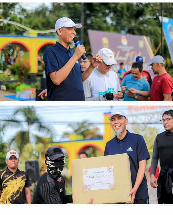 Wali Kota Dumai Mengikuti Acara Car Free Day