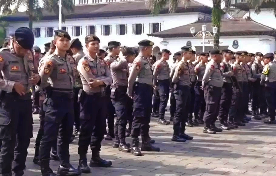 Polrestabes Bandung, Terjunkan 580 Personel Amankan Demo May Day di Gedung Sate