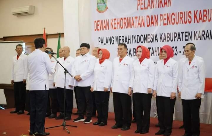 PMI Kabupaten Karawang Resmi Dilantik, Sekda Acep: Menjadi Wadah Perjuangan Masyarakat