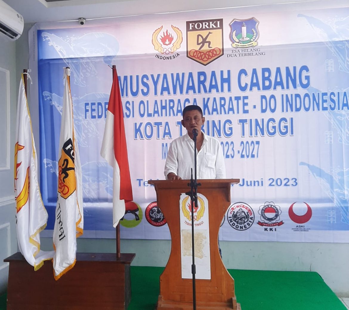 Muscab FORKI Kota Tebingtinggi, Dian Adhi Pradana Isa Terpilih Secara Aklamasi Masa bakti 2023-2027