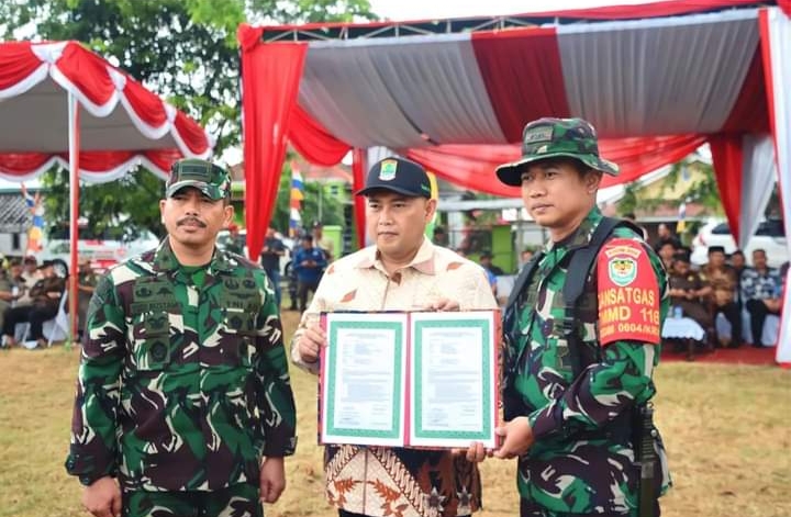 TMMD 2023 Kodim 0604/Karawang di Desa Cemarajaya Cibuaya Resmi di Tutup