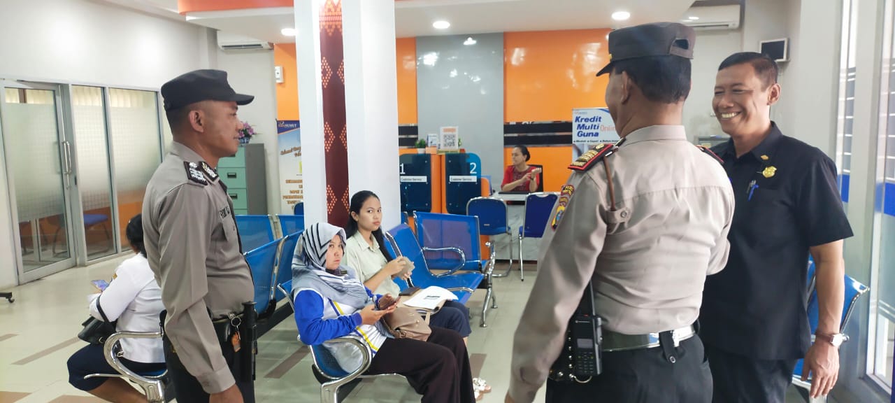 Sambangi Bank Sumut, Kasat Binmas Polres Tebing Tinggi AKP B.S.M. Tarigan Sampaikan Hal ini