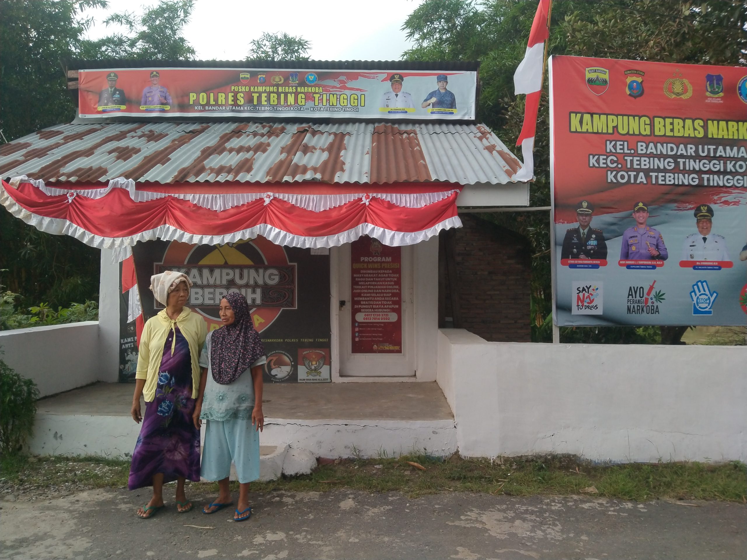 Warga Kota Tebing Tinggi Berterimakasih Adanya Posko Kampung Bebas Narkoba