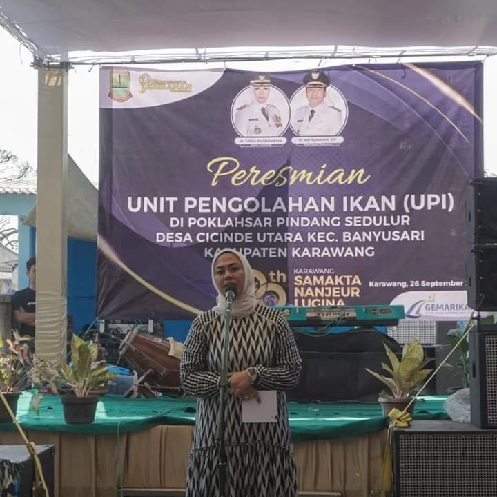 Bupati Karawang, Resmikan bedah Unit Pengolahan Ikan di 4 Kecamatan