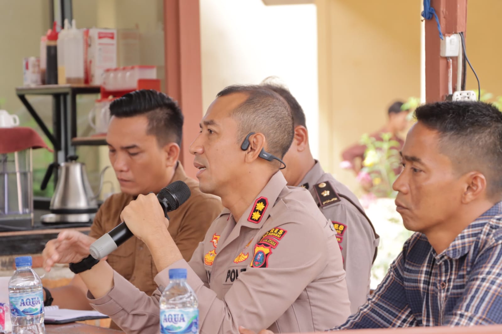 Ngopi Bareng, Kapolres Sergai AKBP Oxy Yudha Pratesta, S.Ik Ajak Berkolaborasi Tebar Kebaikan