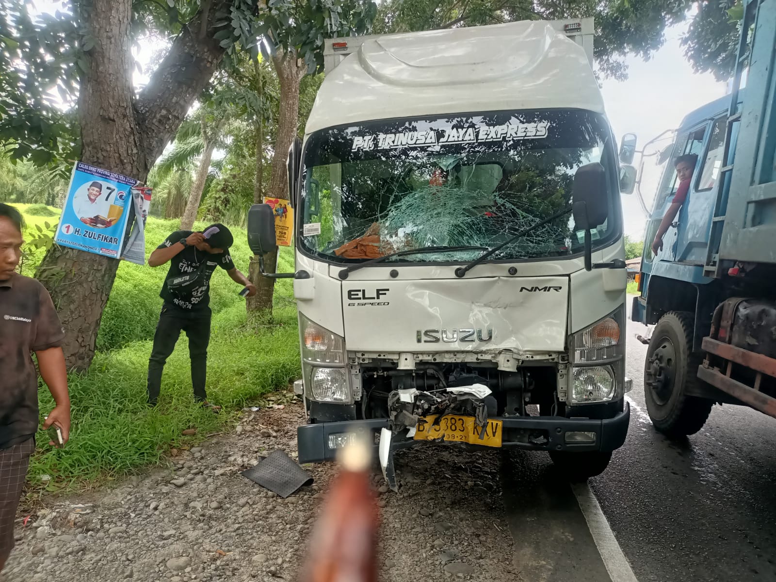 Kecelakaan Maut Mobil Box Senggol Pemotor Di Jalinsum Sergai, 1 Orang Tewas