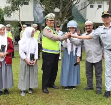 Penyuluhan ke Sekolah-sekolah, Ditlantas Polda Sumut Tingkatkan Tertib Berlalu lintas Sejak Dini