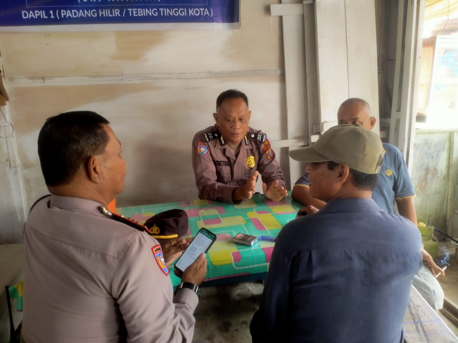 Sapa Warga, Kasat Binmas Polres Tebing Tinggi AKP B.S.M Tarigan Sampaikan Kamtibmas