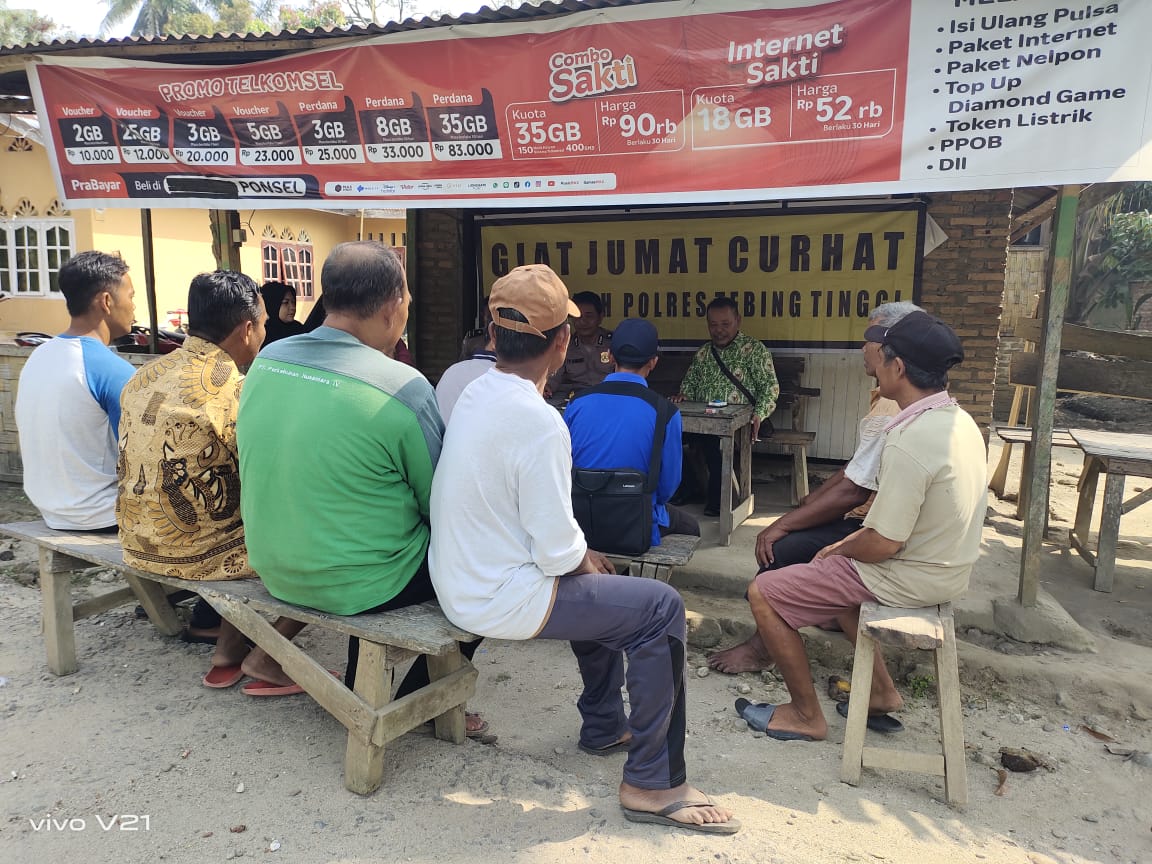 Tampung Aspirasi Masyarakat, Polsek Dolok Merawan Jumat Curhat Di Desa Bahdamar