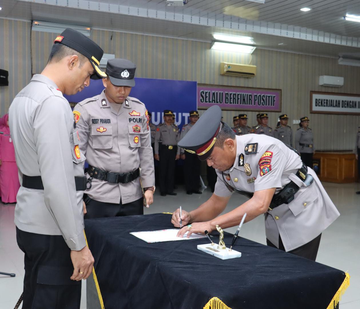 Kapolres Tebing Tinggi Pimpin Penyerahan Tugas Dan Tanggung Jawab Jabatan Kasat Narkoba