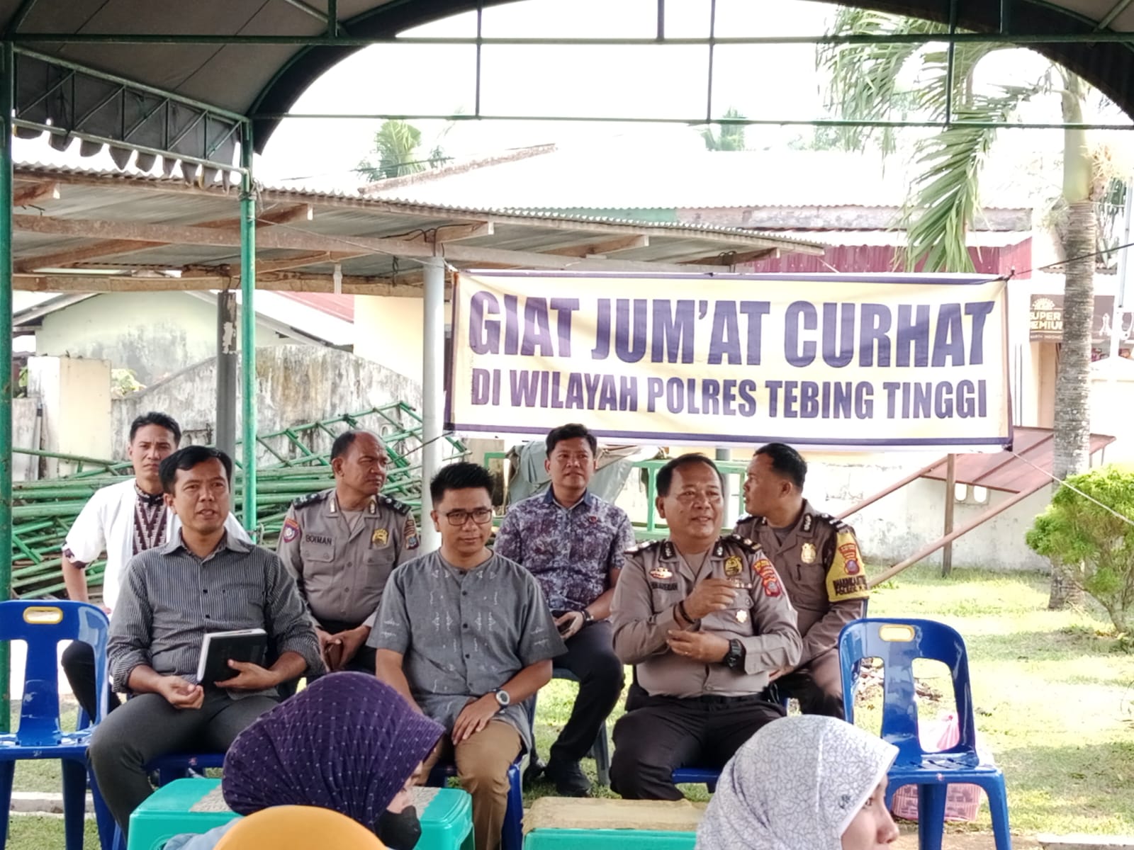 Jumat Curhat, Polres Tebing Tinggi Sambang Warga Bandar Sono