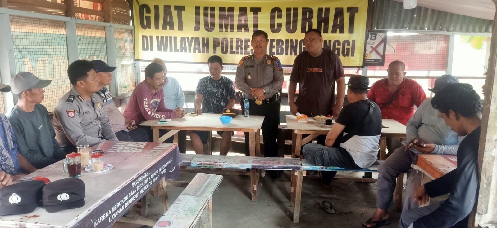 Kapolsek Padang Hilir AKP Sulem Sigalingging Pimpin Jumat Curhat