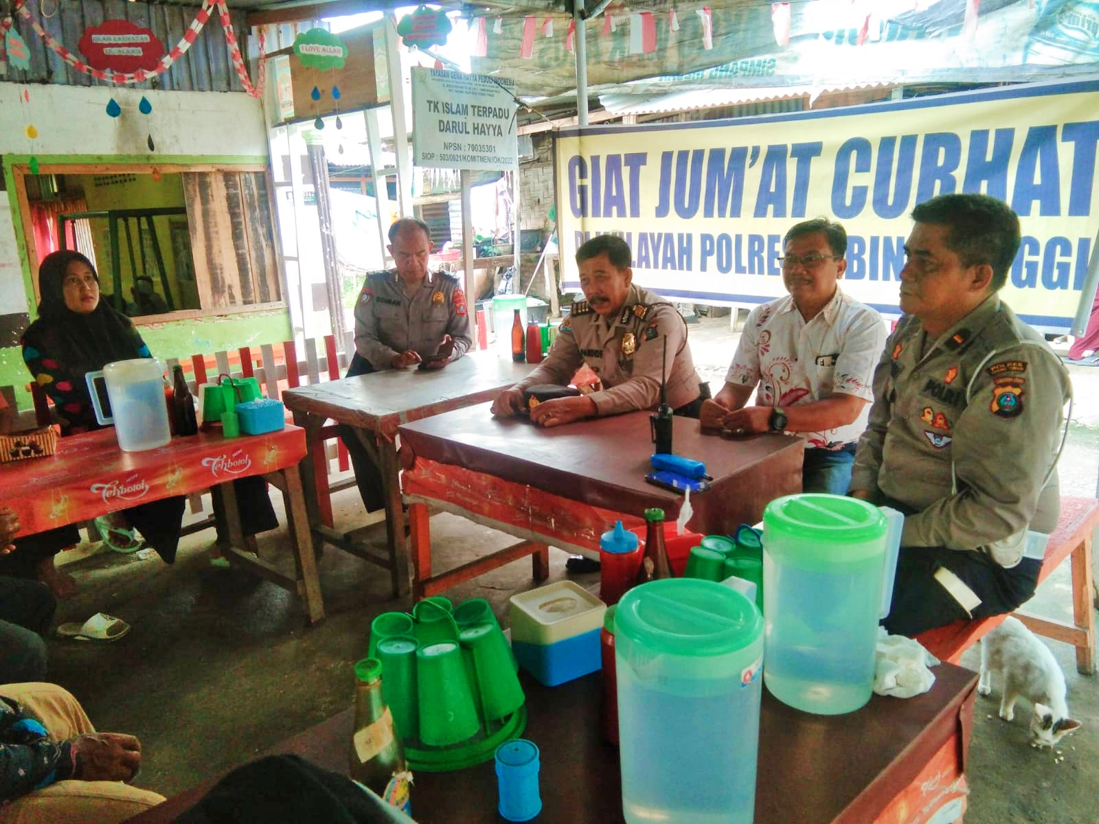 Polsek Padang Hilir Resor Tebing Tinggi Laksanakan Giat Jumat Curhat