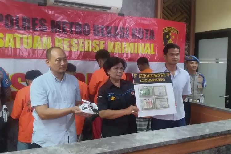 Beraksi 18 Kali, 5 Pelaku Curanmor di Bekasi akhirnya Diringkus Polisi