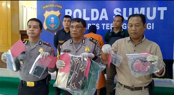 Polres Tebing Tinggi Ungkap Kasus Pencurian Dengan Kekerasan Disertai Pencabulan