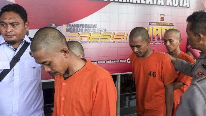 4 Bersaudara Pencuri gulungan Kabel Fiber Optik di Tasikmalaya, Diringkus Polisi