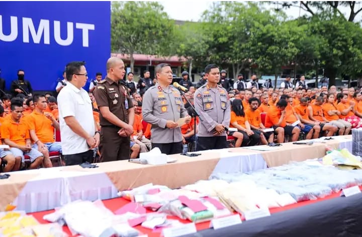 Polda Sumut Bongkar Pabrik Narkoba di Tanjung Balai, Irjen Agung Setya: Ini Dikendalikan Napi di Lapas