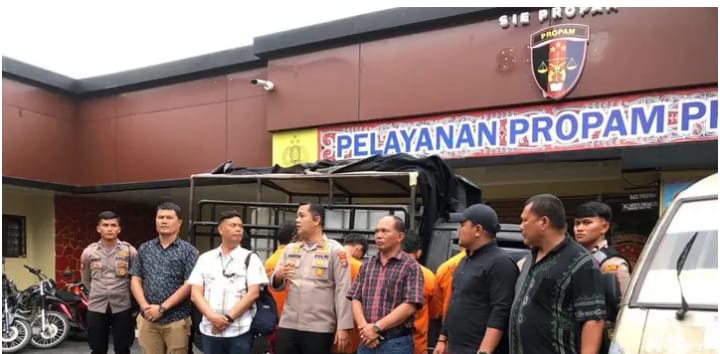 Dit Reskrimsus Polda Sumut Dan Polres Taput Berhasil Mengamankan 5 Pelaku Penyelewengan BBM Bio Solar Bersubsidi