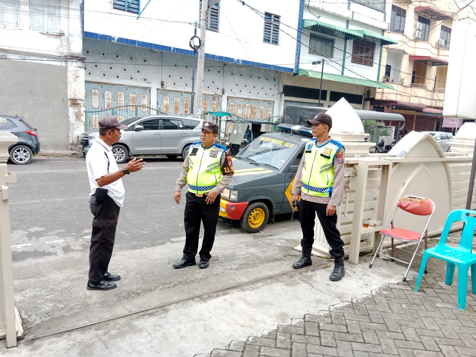 Polsek Padang Hilir Pam Ibadah Minggu