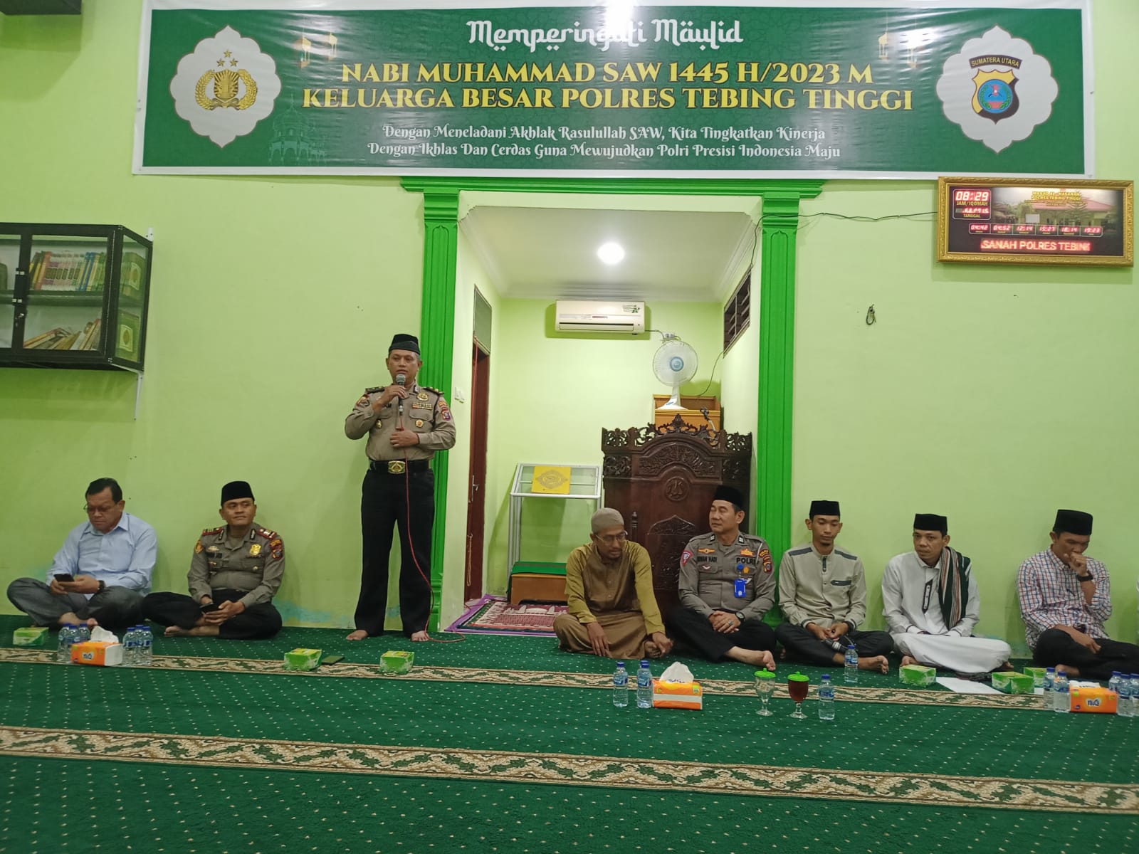 Polres Tebing Tinggi Peringati Maulid Nabi Muhammad SAW 1445 H