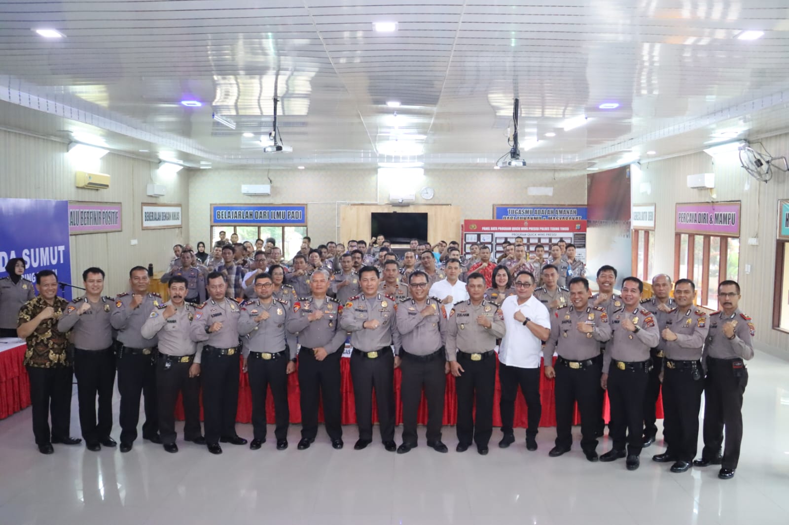 Wakapolres Tebing Tinggi Kompol A. Robert Sembiring, S.H, M.H Pimpin Lat Pra Ops Operasi Mantap Brata Toba 2023-2024