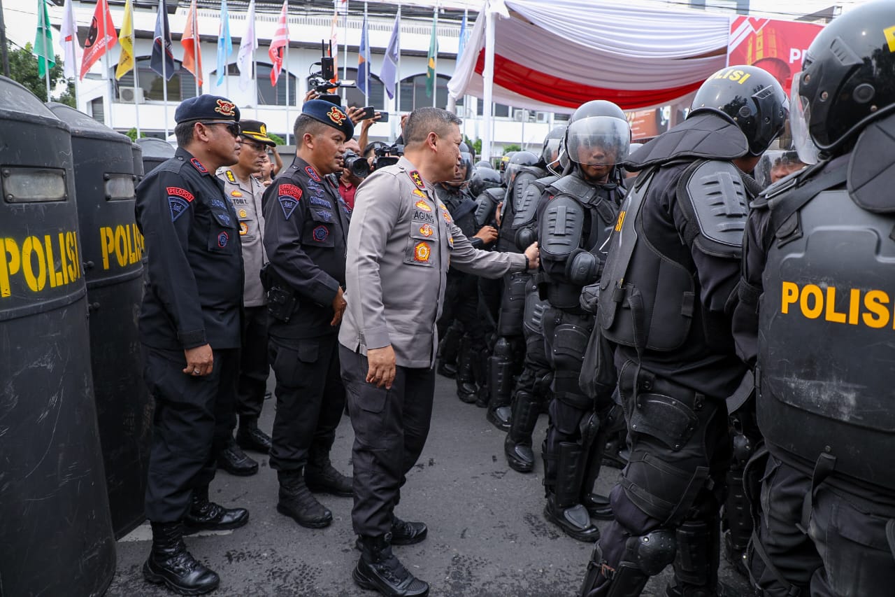 Polda Sumut Gelar Simulasi Pengamanan Kota Siap Amankan Pemilu