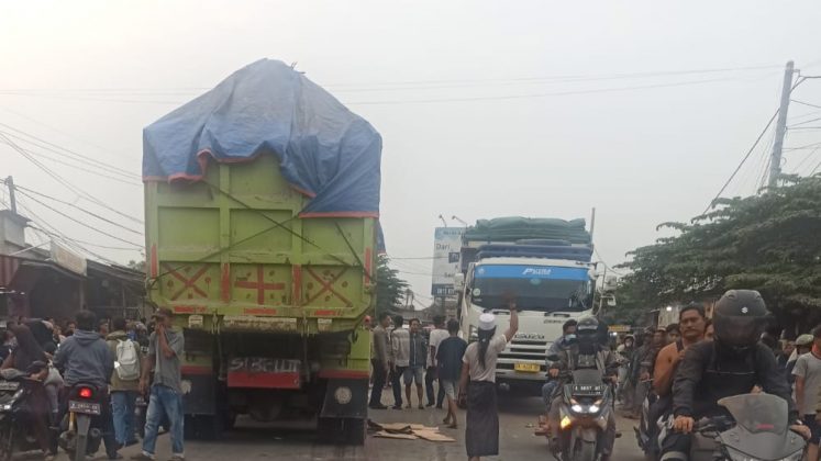 Tragis! IRT Tewas Terlindas Truk Tronton di Jawilan Serang Banten