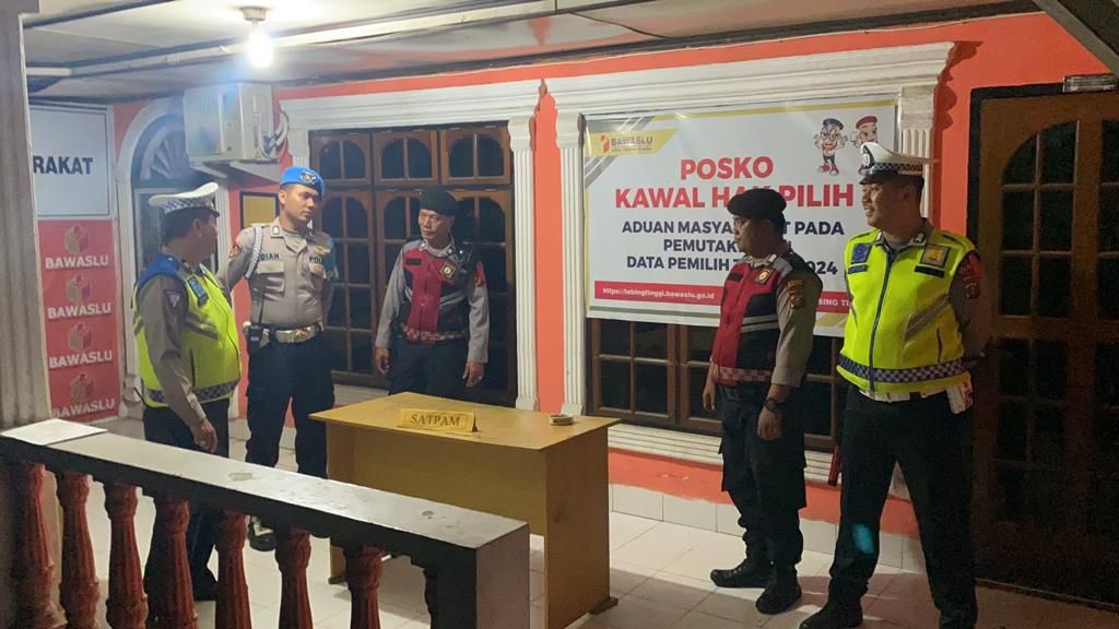 Antisipasi Gangguan Kamtibmas, Polres Tebing Tinggi Sambangi Gudang Logistik KPU