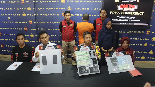 Polres Karawang Ungkap Kasus Arisan Fiktif kerugian Rp 1,9 Miliar, 1 Pelaku di Dibekuk