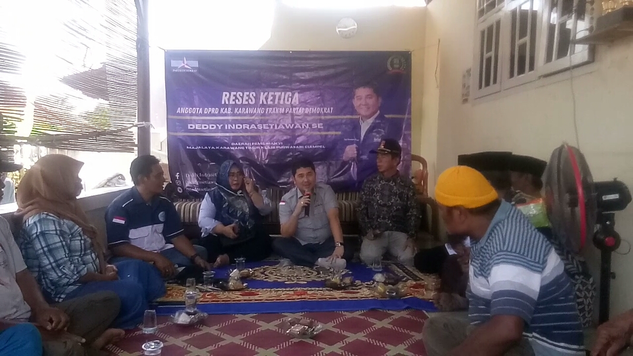 H. Deddy Indra Setiawan, SE. anggota Dewan DPRD Kab Karawang melakukan Reses.