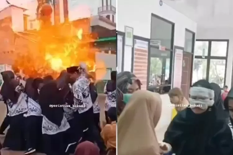 Video Viral, Balon Gas Meledak di Acara Perayaan Hari Guru Nasional di SDN Cimuning 1 Bekasi