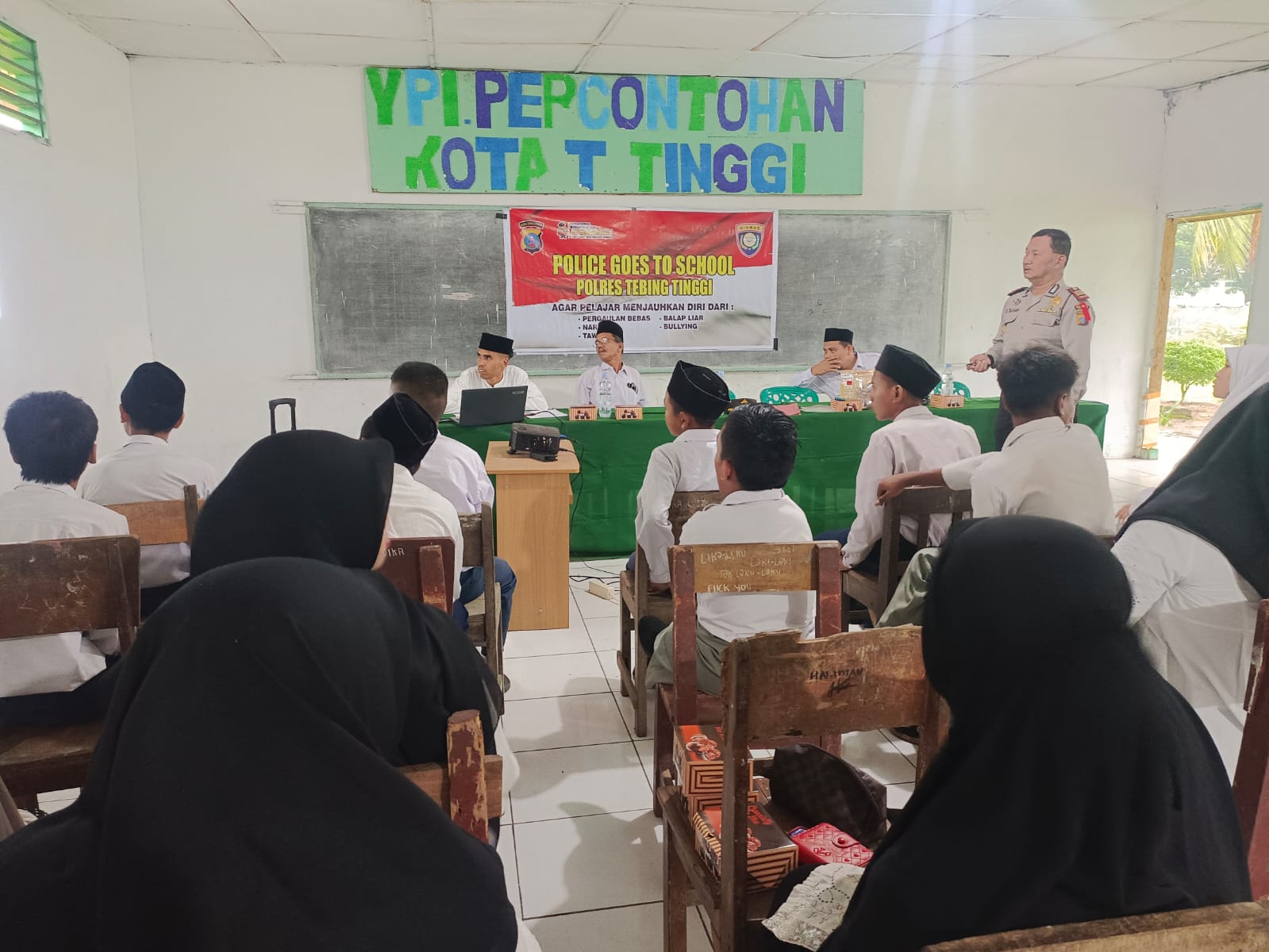 Polres Tebing Tinggi Gelar Police Goes To School Di YPI Percontohan