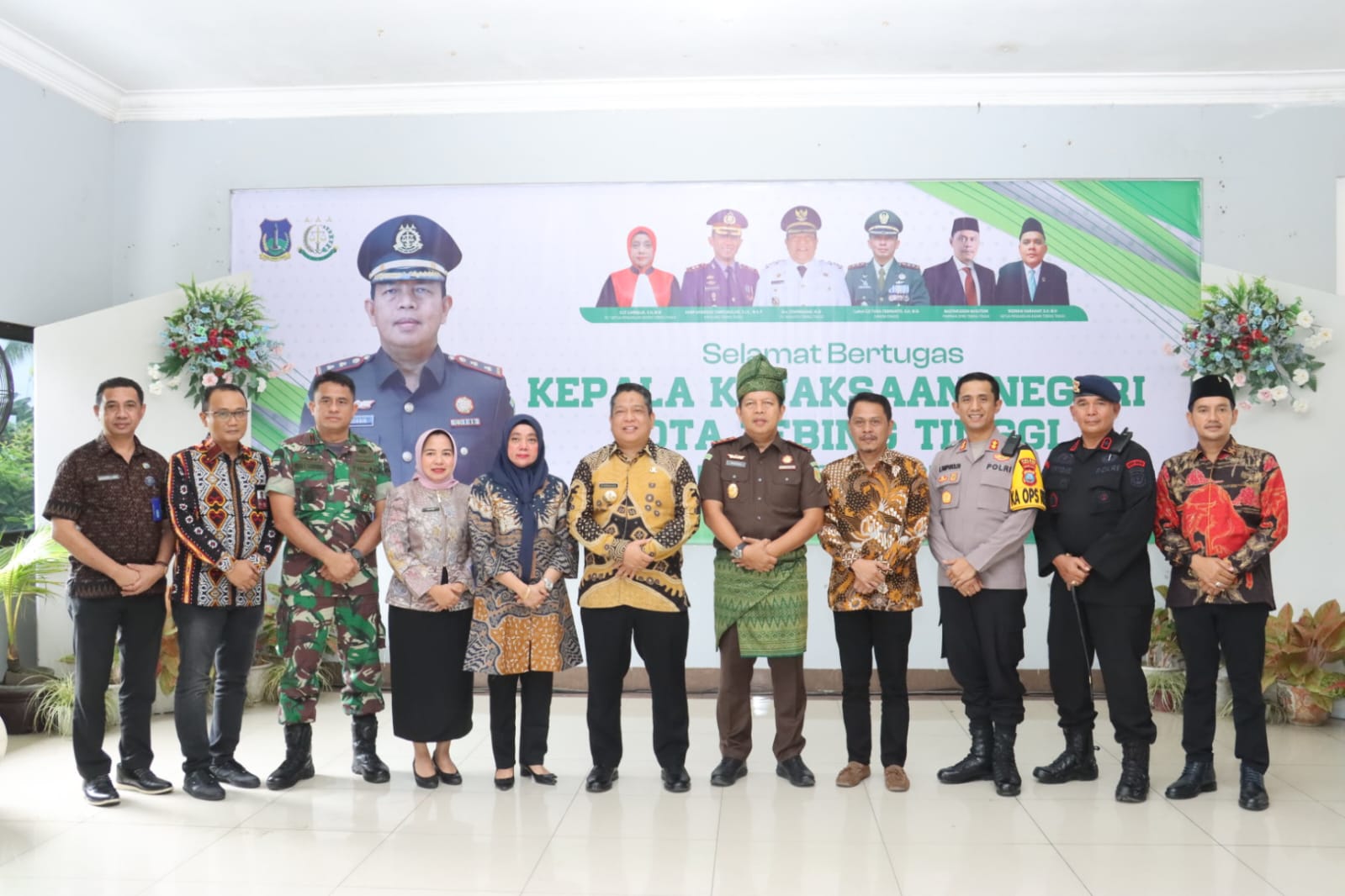 Kapolres Tebing Tinggi AKBP Andreas L.J. Tampubolon, S.Ik, M.K.P Hadiri Penyambutan Kajari