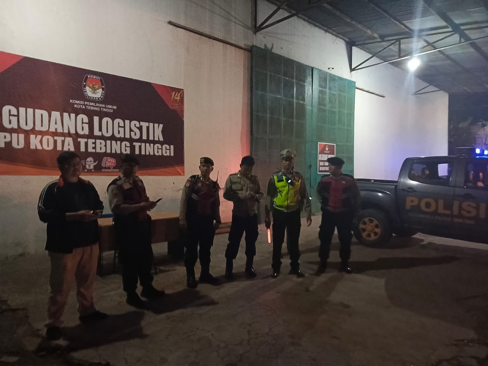 Jelang Pemilu 2024, Polres Tebing Tinggi Tingkatkan Patroli Di Kantor KPU Dan Bawaslu