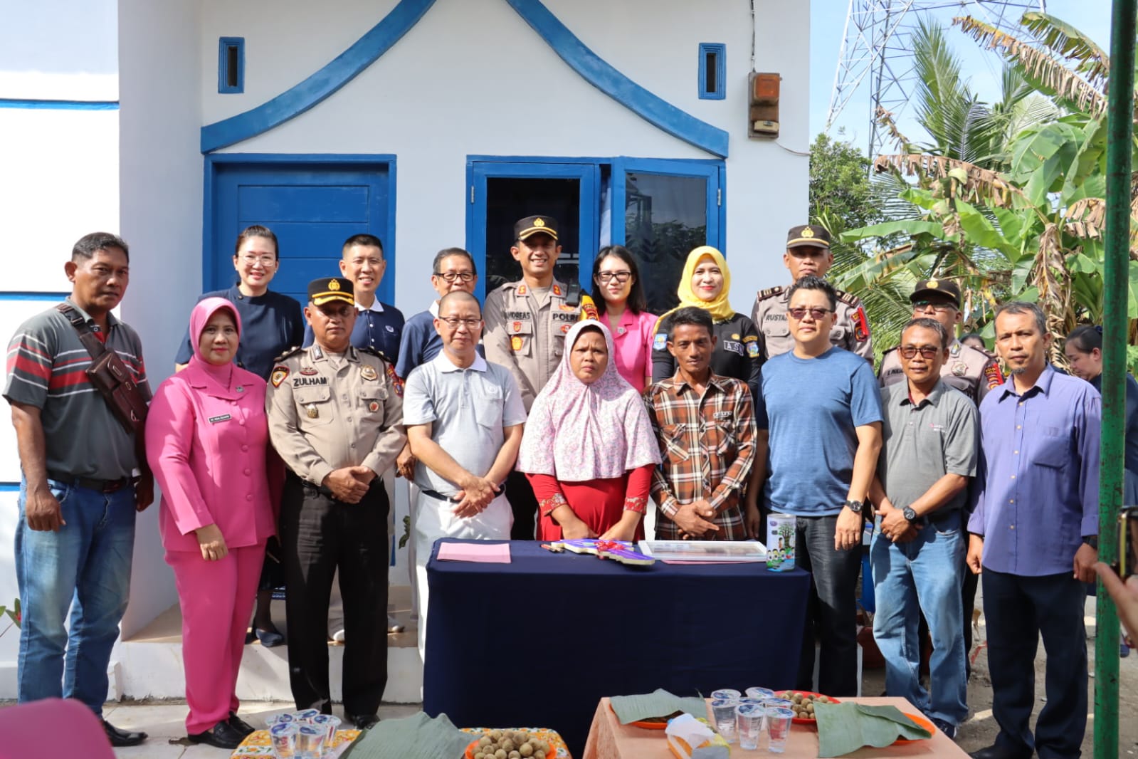 Kapolres Tebingtinggi AKBP Andreas L.J. Tampubolon, S.Ik, M.K.P Resmikan Rumah Program Bedah Rumah