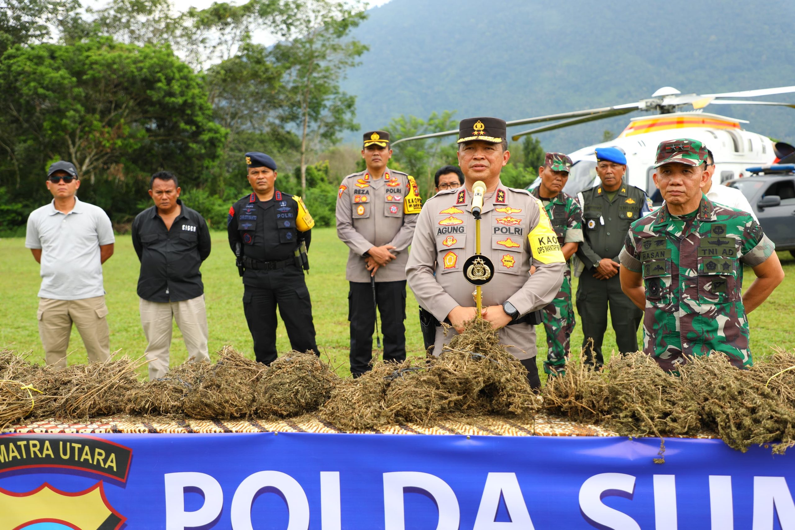 Perburuan 150 Ha Ladang Ganja Oleh Polda Sumut Gunakan Teknologi Citra Satelit