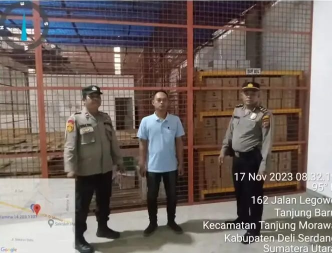 Polresta Deli Serdang Giat Pengamanan Logistik Pemilu 2024