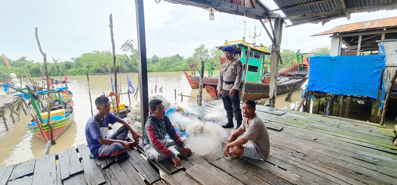 Sat Polairud Polres Sergai Laksanakan Ops Mantap Brata Toba 2023-2024